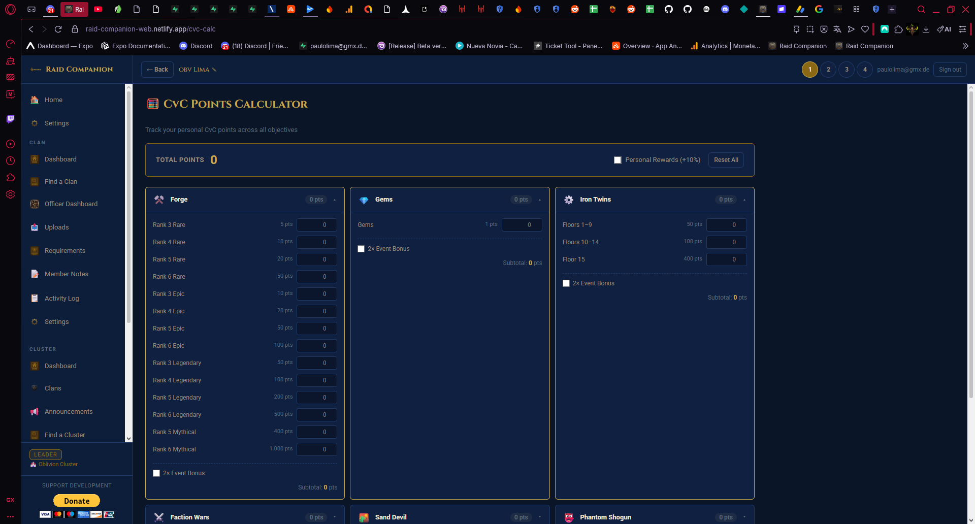 CvC objectives detail in Raid Companion